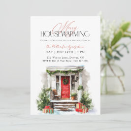 Merry Housewarming Christmas Housewarming 招待状