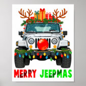 Merry Jeepmas Ugly Light Reindeer Christmas  ポスター (正面)