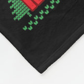 Merry Kickmas Christmas Soccer Ball Ugly Youth Swe フリースブランケット (角)