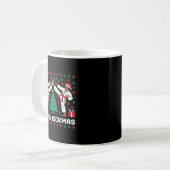 Merry Kickmas Funny Karate Jiu Jitsu Ugly Christma コーヒーマグカップ (正面左)