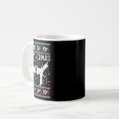 Merry Kickmas Ugly Christmas Karate Jiu Jitsu Mart コーヒーマグカップ (正面左)