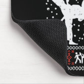 Merry Kickmas Ugly Christmas Karate Jiu Jitsu Mart マウスパッド (コーナー)