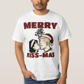 Merry Kiss-Mas Christmas T-shirt Tシャツ (正面)