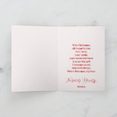 Merry Kissmas my love romantic Christmas シーズンカード (内部)