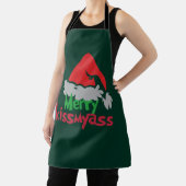 Merry Kissmyass Funny Christmas Apron エプロン (インサイチュ)