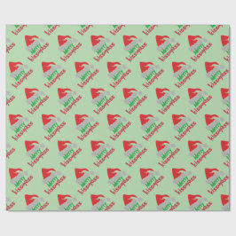 Merry Kissmyass Funny Christmas Wrapping Paper ラッピングペーパー