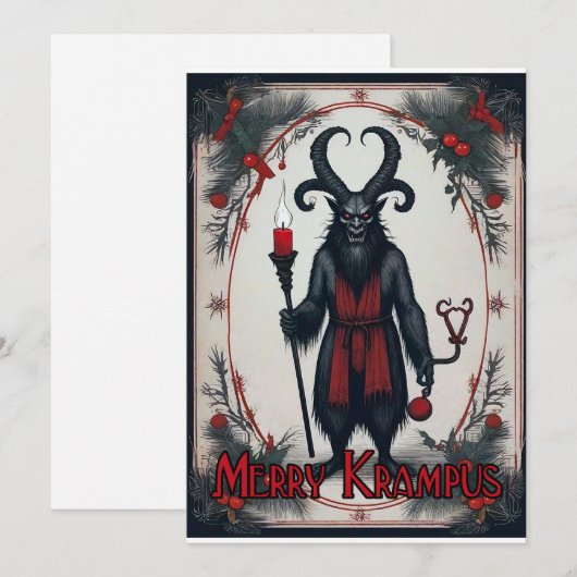 Merry Krampus シーズンカード (正面/裏面)