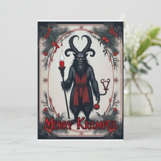 Merry Krampus シーズンカード (スタンド正面)