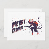 Merry Krampus ポストカード (正面/裏面)