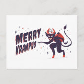 Merry Krampus ポストカード (正面)