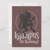 Merry Krampus Christmas Holiday Card シーズンカード (正面)