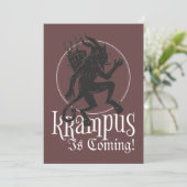 Merry Krampus Christmas Holiday Card シーズンカード (スタンド正面)