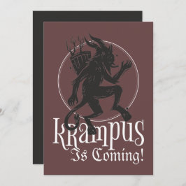 Merry Krampus Christmas Holiday Card シーズンカード