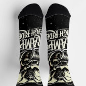 Merry Krampus Christmas Krampus Sleigh Rides ソックス (上部)