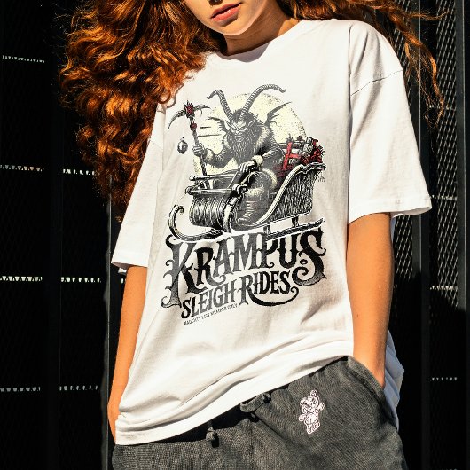Merry Krampus Christmas Krampus Sleigh Rides Tシャツ