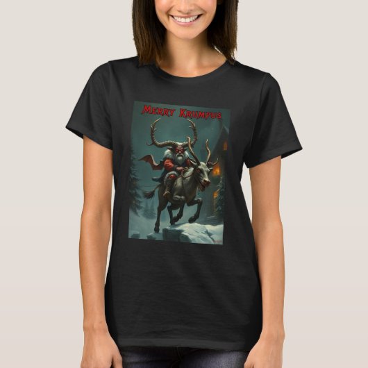 Merry Krampus Demon Tシャツ (正面)