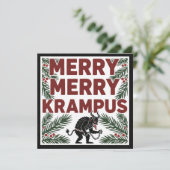 Merry Krampus Funny Irreverent Weird Holiday (スタンド正面)