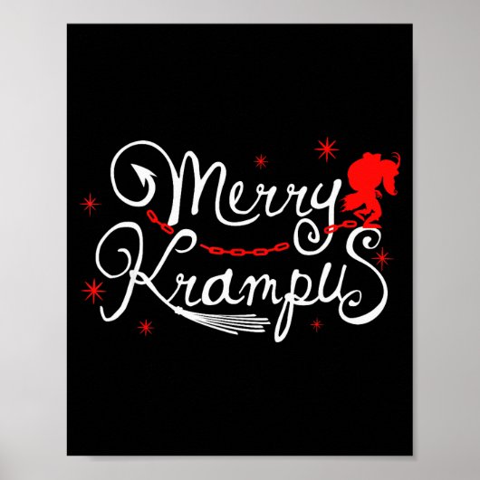 Merry Krampus German Folklore Christmas For Krampu ポスター (正面)