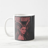 Merry Krampus Ironic Lilith Christmas Dark Feminin コーヒーマグカップ (左)