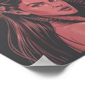 Merry Krampus Ironic Lilith Christmas Dark Feminin ポスター (角)