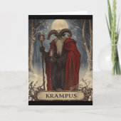 Merry Krampus Pajama Funny Christmas Horror Ugly S カード (正面)