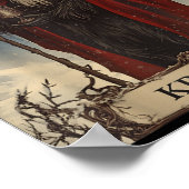 Merry Krampus Pajama Funny Christmas Horror Ugly S ポスター (角)