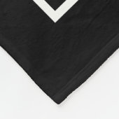 Merry Laxmas Black Christmas Lacrosse Christmas フリースブランケット (角)