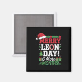 Merry Leon Day Noel Ckwards Funny Christmas Countd マグネット (正面/裏面)