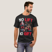 Merry Liftmas Muscle Santa Weightlifting Xmas Body Tシャツ (正面フル)