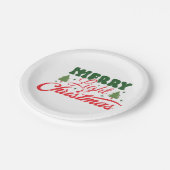 Merry Light Christmas Paper Plate ペーパープレート (アングル)
