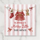 Merry Little Baby Shower  フェイバータグ (正面)