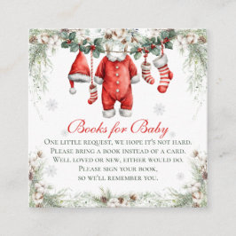 Merry Little Baby Shower Books For Baby エンクロージャーカード