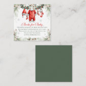 Merry Little Baby Shower Books For Baby エンクロージャーカード (正面/裏面)