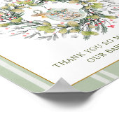 Merry Little Baby Shower Books for Baby Sign ポスター (角)