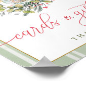 Merry Little Baby Shower Cards & Gifts Sign ポスター (角)