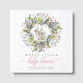 Merry Little Baby Shower Guest Book ゲストブック