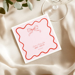 Merry Little Baby Shower Hand Drawn Christmas スタンダードカクテルナプキン