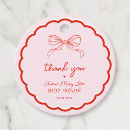 Merry Little Baby Shower Hand Drawn Christmas フェイバータグ