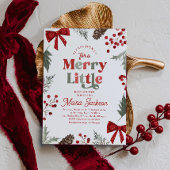 Merry Little Baby Shower Invitation 招待状