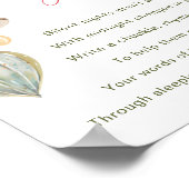 Merry Little Baby Shower Late Night Diapers Sign ポスター (角)