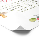 Merry Little Baby Shower Pacifier Hunt Sign ポスター (角)