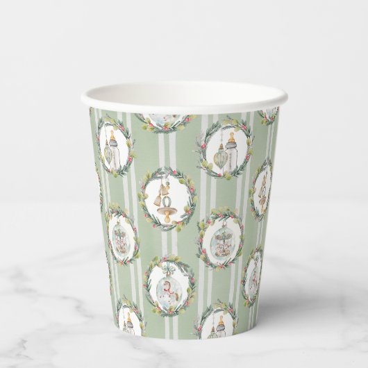 Merry Little Baby Shower Paper Cups – Pattern 紙コップ (裏面)