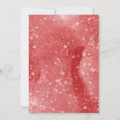 Merry Little Baby Shower Santa Baby 招待状 (裏面)