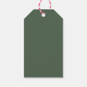 Merry Little Baby Shower Santa Clothesline ギフトタグ (裏面)