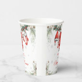 Merry Little Baby Shower Santa Clothesline 紙コップ (右)