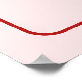 Merry Little Baby Shower Welcome Sign with Bow ポスター (角)