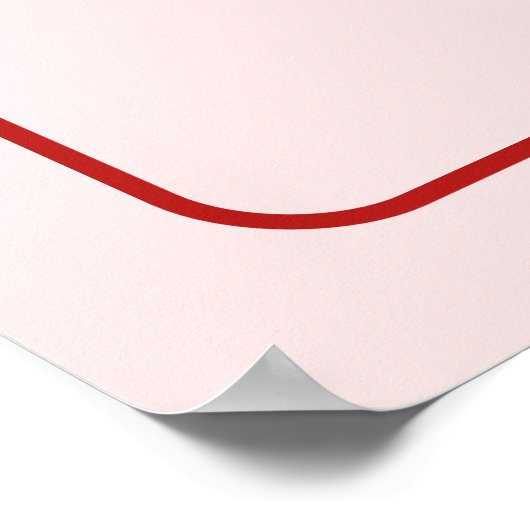 Merry Little Baby Shower Welcome Sign with Bow ポスター (角)