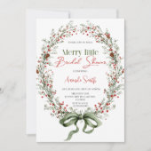  Merry little botanical Bridal shower Invitation 招待状 (正面)