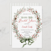  Merry little botanical Bridal shower Invitation 招待状 (正面/裏面)