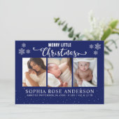 Merry Little Christmas, Baby First Collage Photos シーズンカード (スタンド正面)